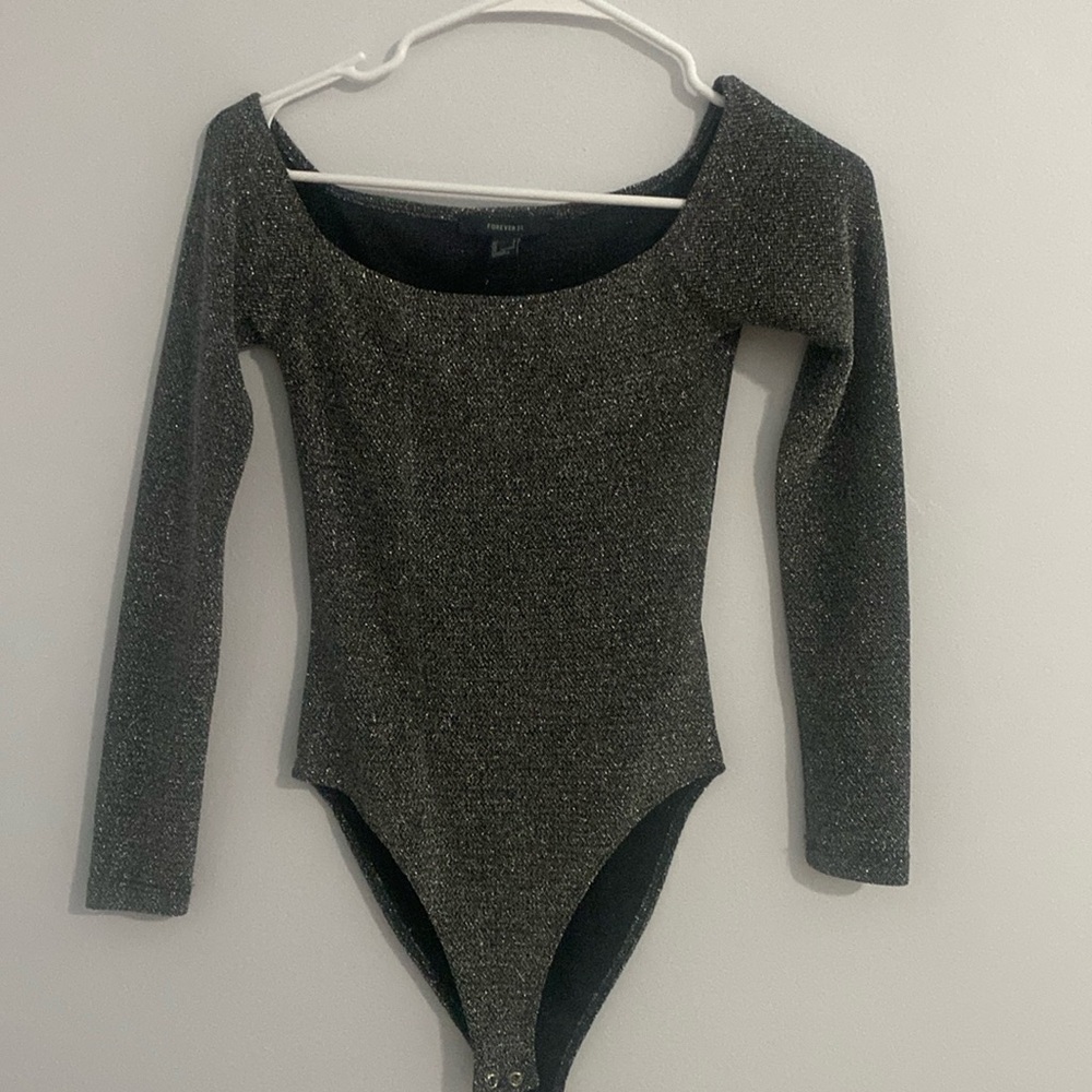 Sparkly Black Bodysuit